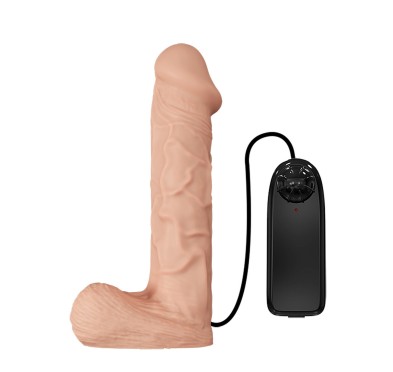 Dildo realistyczny penis wibracje strap-on 26cm